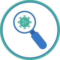 Detection Flat Circle Icon vector