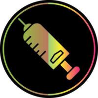 Injection Glyph Due Color Icon Design vector