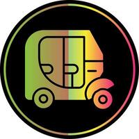 Vehicle Glyph Due Color Icon Design vector