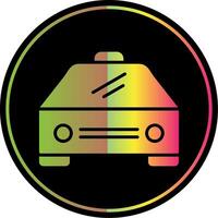 Car Glyph Due Color Icon Design vector