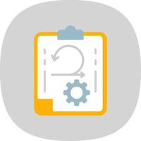 Agile Flat Curve Icon Design vector