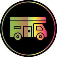 Camper Glyph Due Color Icon Design vector