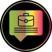 Business Glyph Due Color Icon Design vector