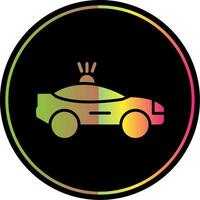 Car Glyph Due Color Icon Design vector