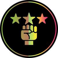 Motivation Glyph Due Color Icon Design vector