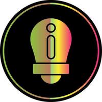 Information Glyph Due Color Icon Design vector