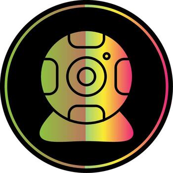 web leva glifo debido color icono diseño vector