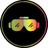 Goggles Glyph Due Color Icon Design vector