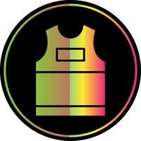 Tank Top Glyph Due Color Icon Design vector