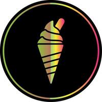 Ice Cream Glyph Due Color Icon Design vector