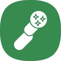Clean URL Glyph Curve Icon Design vector