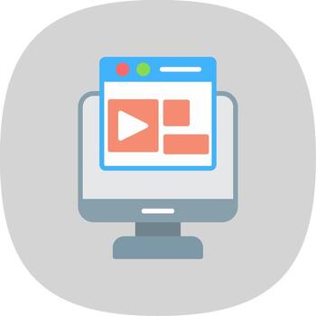 frente final plano curva icono diseño vector