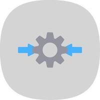 Integeation Flat Curve Icon Design vector