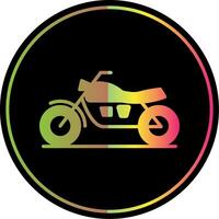 motocicletas glifo debido color icono diseño vector