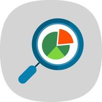 Seo Search Flat Curve Icon Design vector