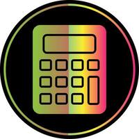 calculadora glifo debido color icono diseño vector