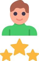 Expert Flat Curve Icon Design vector