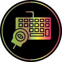 Keyloger Glyph Due Color Icon Design vector