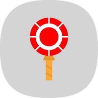 Lollipop Flat Curve Icon Design vector