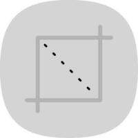 Crop Flat Curve Icon Design vector