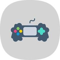 Game Flat Curve Icon Design vector