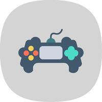 Game Flat Curve Icon Design vector