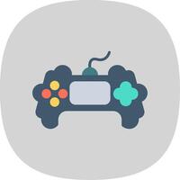 Game Flat Curve Icon Design vector