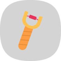 Slingshot Flat Curve Icon Design vector