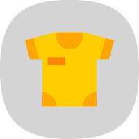 Shirt Flat Curve Icon Design vector