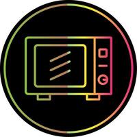 Microwave Line Gradient Due Color Icon Design vector