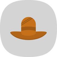Hat Flat Curve Icon Design vector