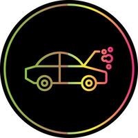 Car Breakdown Line Gradient Due Color Icon Design vector