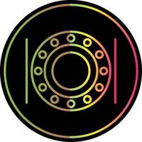 Ball Bearing Line Gradient Due Color Icon Design vector