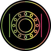 Ball Bearing Line Gradient Due Color Icon Design vector