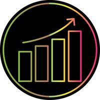 Data Analytics Line Gradient Due Color Icon Design vector