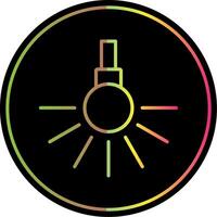 Headlight Line Gradient Due Color Icon Design vector