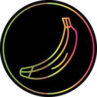 Banana Line Gradient Due Color Icon Design vector