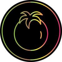 Tomatoes Line Gradient Due Color Icon Design vector