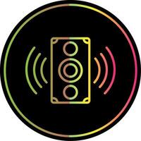 Sound Speaker Line Gradient Due Color Icon Design vector