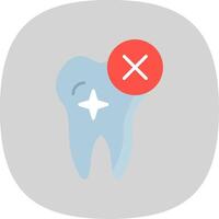 Rejected Flat Curve Icon Design vector