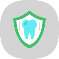 Protection Flat Curve Icon Design vector