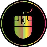 Mouse Glyph Due Color Icon Design vector