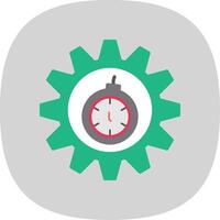 fecha límite circulo multi circulo plano curva icono diseño vector