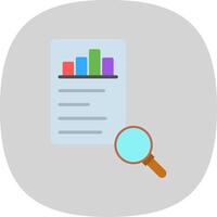 Reports Flat Curve Icon Design vector