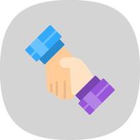 Business Relationship Flat Curve Icon Design vector