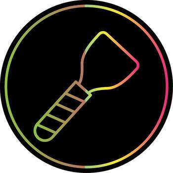 Paddle Line Gradient Due Color Icon Design vector