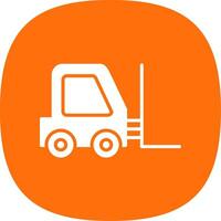 Lifter Glyph Curve Icon Design vector