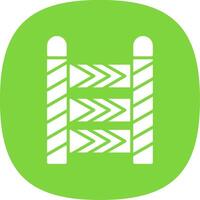 PoliceGlyph Curve Multi Circle Glyph Curve Icon Design vector