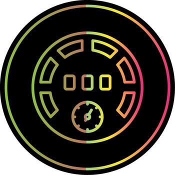 Gauge Line Gradient Due Color Icon Design vector