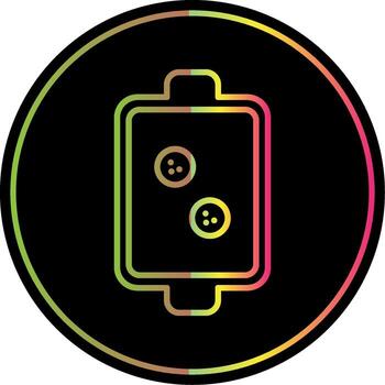 Dish Line Gradient Due Color Icon Design vector